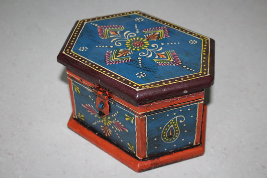 Handcrafted Rajasthani Wooden Jewelry Box