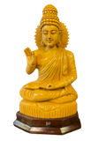 Indian wood Buddha oak finish, Kerala
