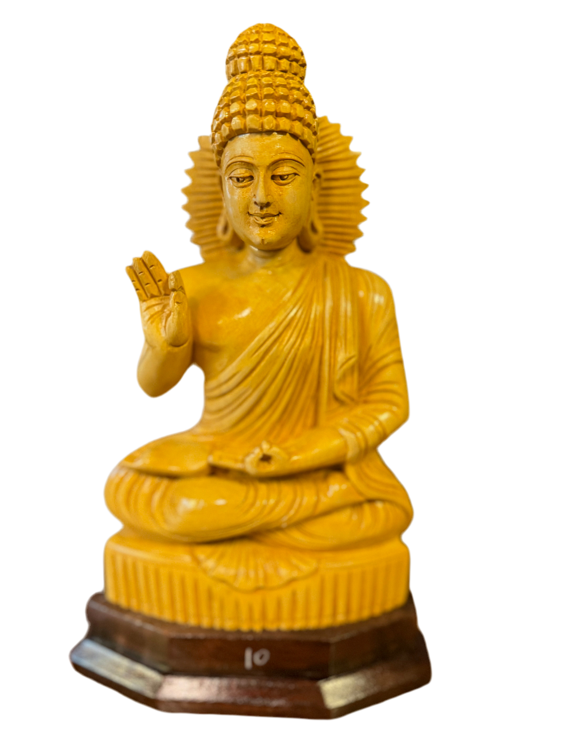 Indian wood Buddha oak finish, Kerala