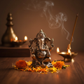 8 Inch Bronze Ganesha – Lifestyle