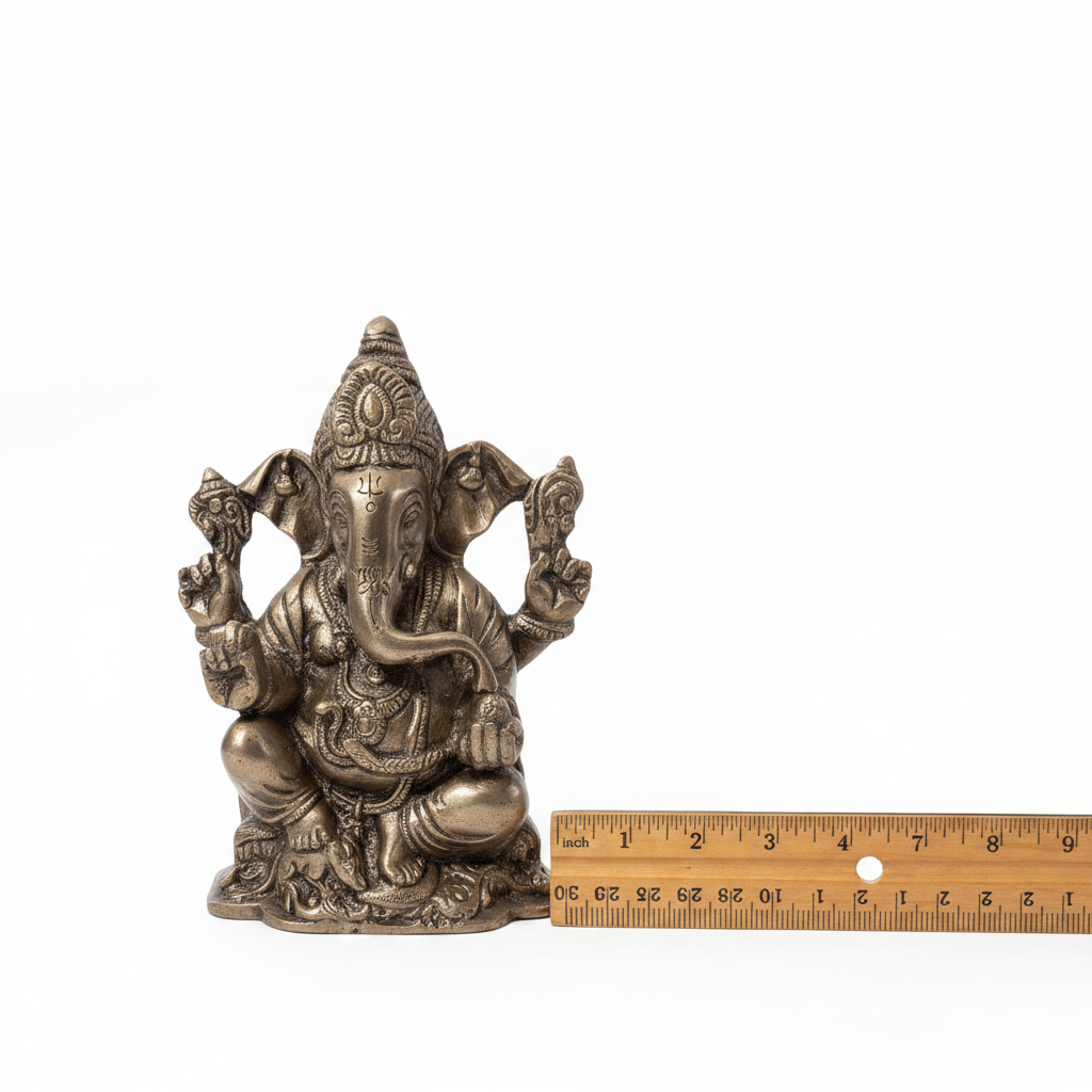 8 Inch Bronze Ganesha – Scale Reference