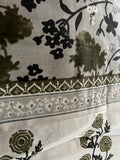 Indian cotton bedspread with floral design