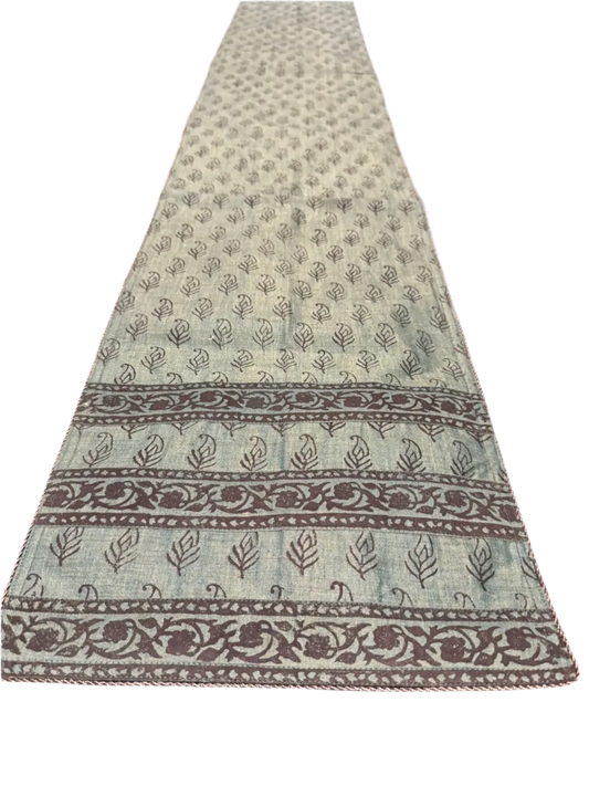 Ikkat Geometric Table Runner - 80x13 inch - Available in 2 Colors