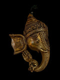 Ganesh bronze wall hanging mask