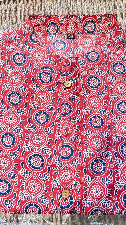 Menswear cotton printed kurta