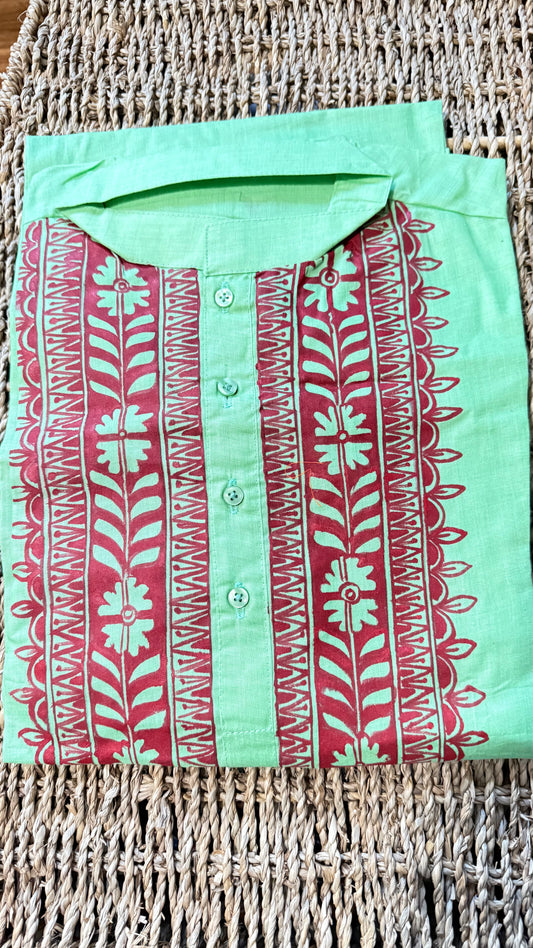 Madhubani cotton kurta