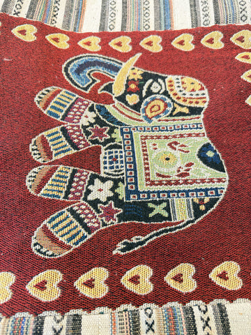 Elephant motif travel or tote bag, set of 3, Saanskrityam