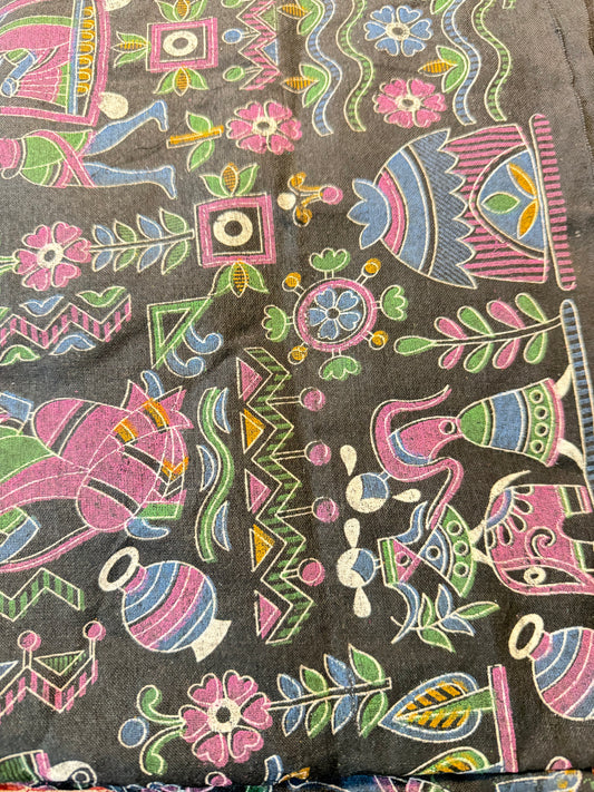 Printed cotton saree