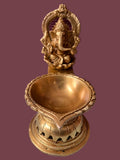 Ganesh lamp in brass