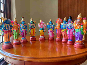 Navaratri Golu Dolls – Handcrafted Paper Mache | Saanskrityam