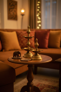 Brass Lamp Set Living Room