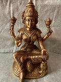 Goddess Lakshmi Statue in Brass and Bronze