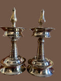 Kerala lamps ,set of 2 in brass