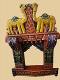 yellow camel jharokha 1.5 feet high