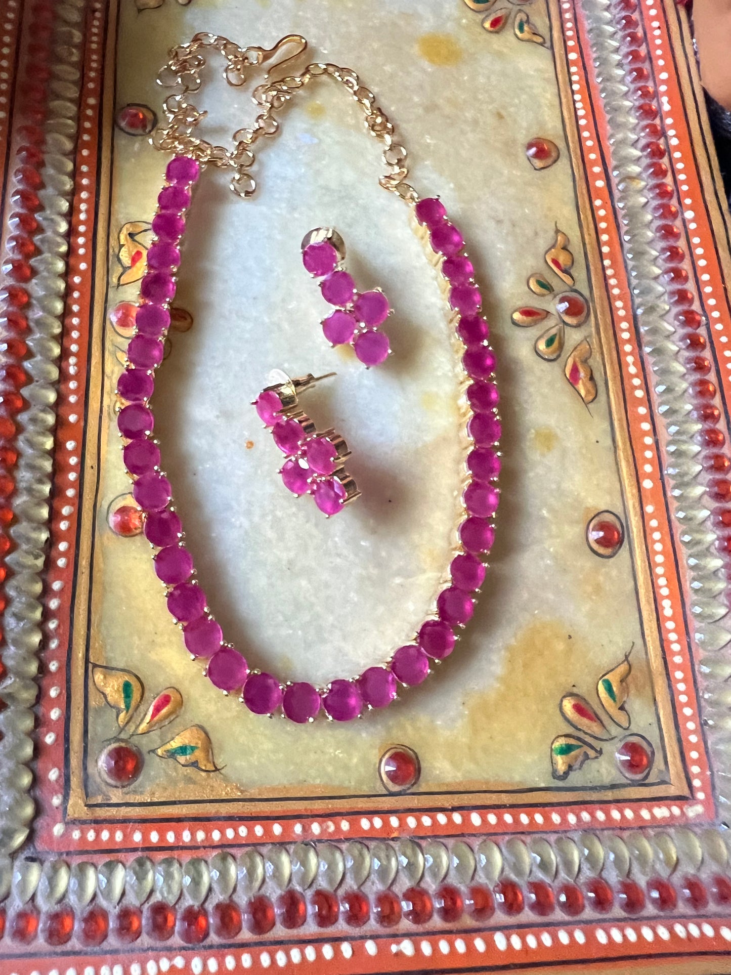 Jewellery/ Indian cosmetic jewellery with stones and metal