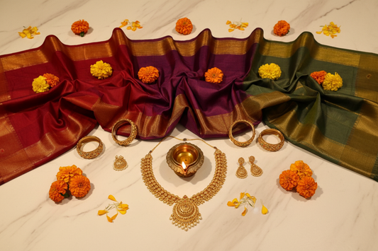 Semi Tussar Silk Sarees Lifestyle