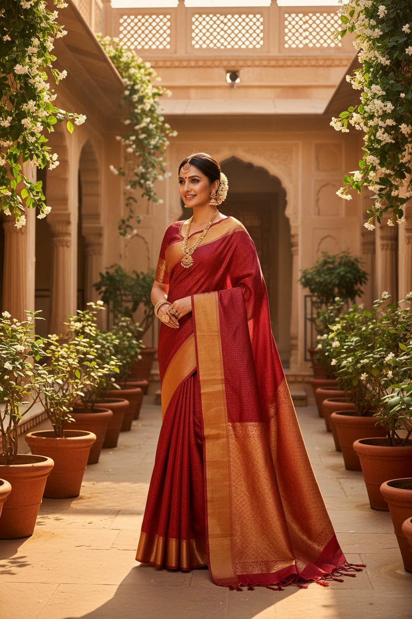 Semi Tussar Worn Lifestyle